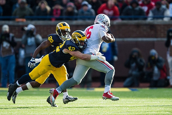 Jourdan Lewis (26) and Ben Gedeon (42)