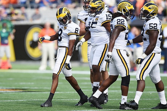 Channing Stribling (8), James Ross (15), Jarrod Wilson (22), and Royce Jenkins-Stone (52)