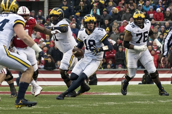Sean McKeon (84), Cesar Ruiz (51), Brandon Peters (18), and Juwann Bushell-Beatty (76)