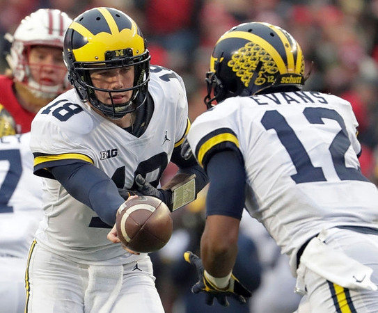 Brandon Peters (18) and Chris Evans (12)