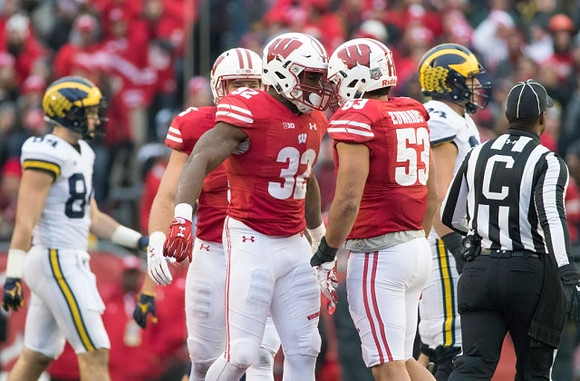 Sean McKeon (84) and Ben Bredeson (74)