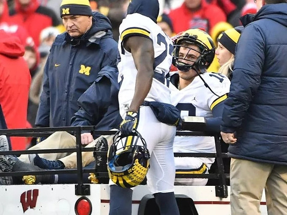 David Long (22) and Brandon Peters (18)