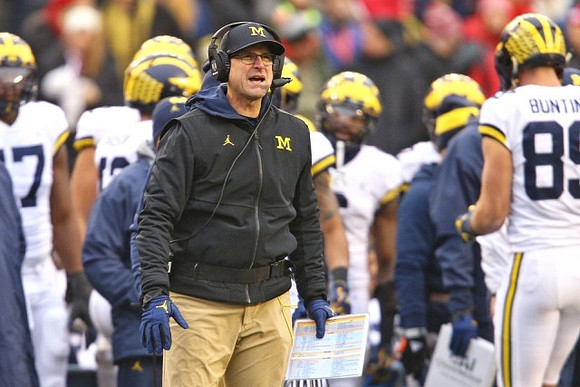 Jim Harbaugh and Ian Bunting (89)