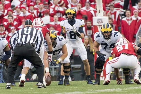 Cesar Ruiz (51), Patrick Kugler (57), John O'Korn (8), and Ben Bredeson (74)