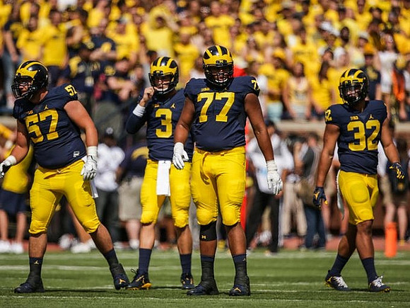 Patrick Kugler (57), Wilton Speight (3), Grant Newsome (77), and Ty Isaac (32)
