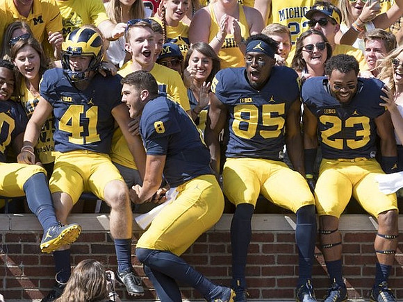 Michael Hirsch (41), John O'Korn (8), Maurice Ways (85), and Tyree Kinnel (23)