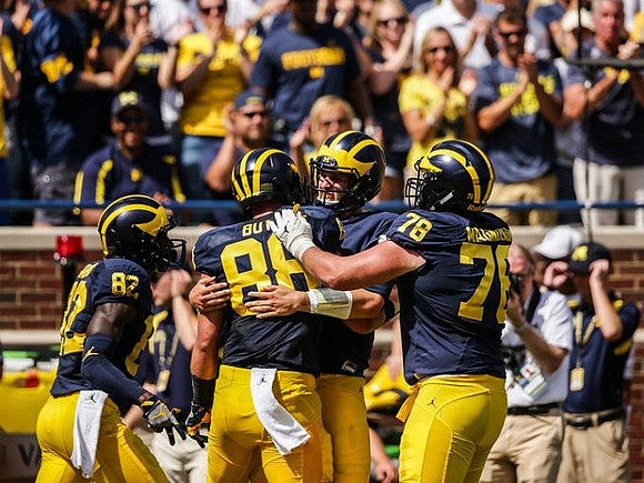 Amara Darboh (82), Ian Bunting (89), Wilton Speight (3), and Erik Magnuson (78)