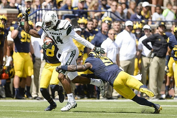 Channing Stribling (8) and Jabrill Peppers (5)