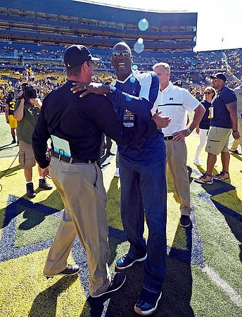 Jim Harbaugh and Michael Jordan