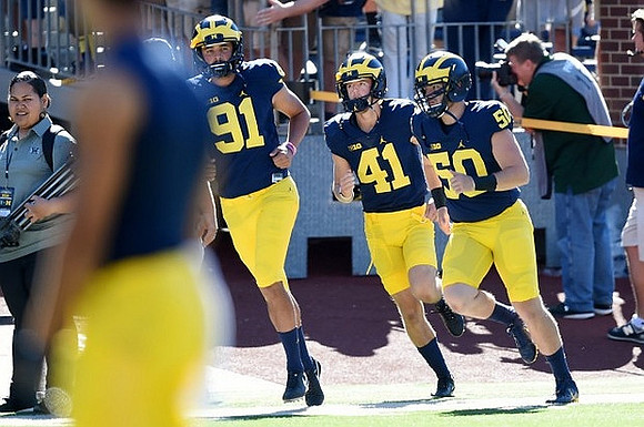 Kenny Allen (91), Ryan Tice (41), and Andrew Robinson (50)