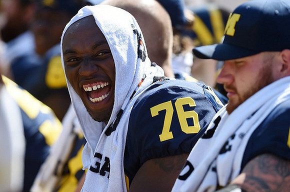 Juwann Bushell-Beatty (76) and Kyle Kalis (67)
