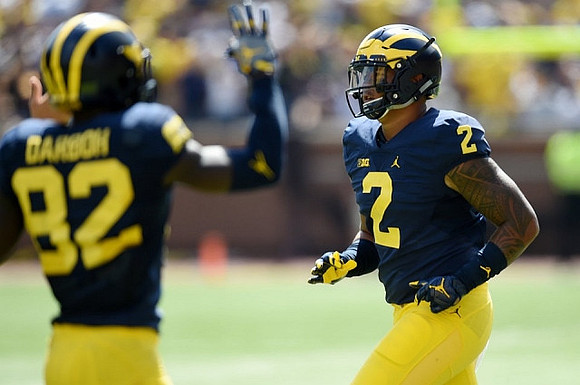 Amara Darboh (82) and Devin Asiasi (2)