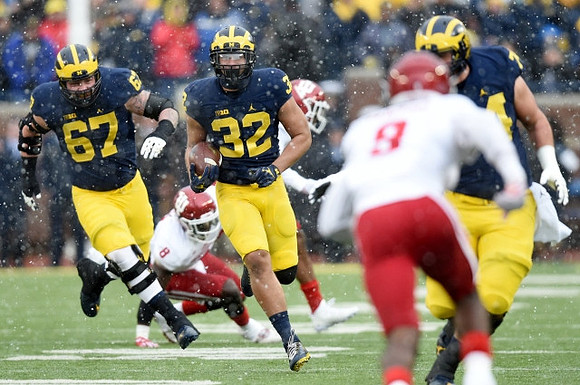 Kyle Kalis (67), Ty Isaac (32), and Ben Bredeson (74)