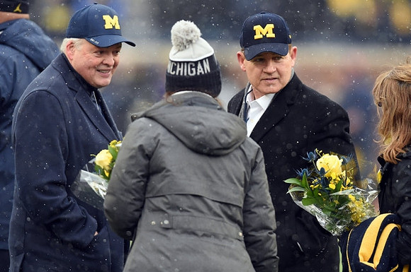 Jim Hackett  and Les Miles