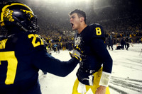 Tru Wilson (27) and John O'Korn (8)