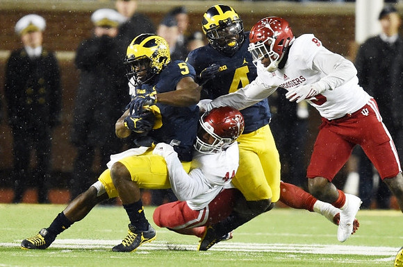 Jabrill Peppers (5) and De'Veon Smith (4)