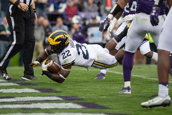 Karan Higdon (22)