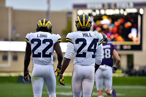 David Long (22) and Lavert Hill (24)