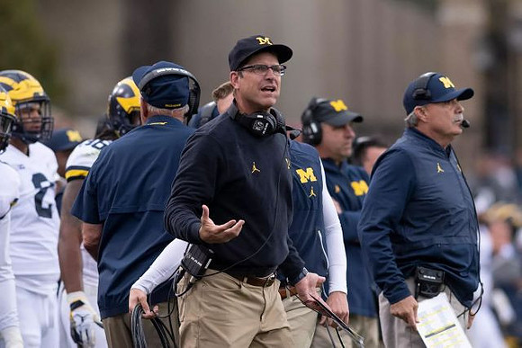 Jim Harbaugh and Don Brown