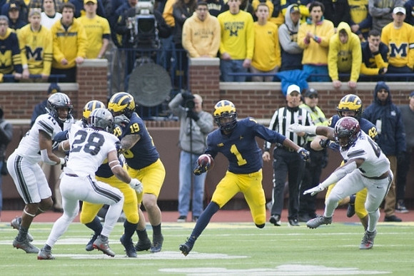 Brandon Watson (28), Henry Poggi (19), Ambry Thomas (1), and Ben Mason (42)
