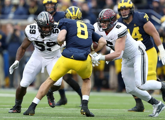 John O'Korn (8) and Ben Bredeson (74)