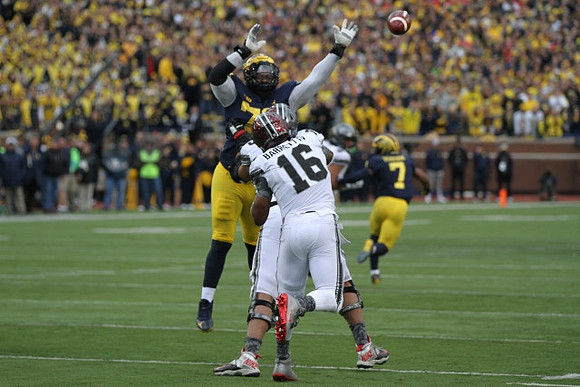 Maurice Hurst (73) and Khaleke Hudson (7)