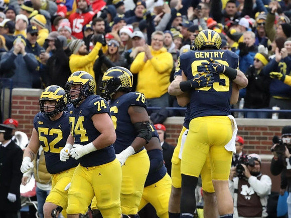 Mason Cole (52), Ben Bredeson (74), Juwann Bushell-Beatty (76), and Zach Gentry (83)