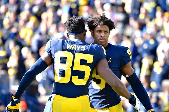 Maurice Ways (85) and Donovan Peoples-Jones (9)