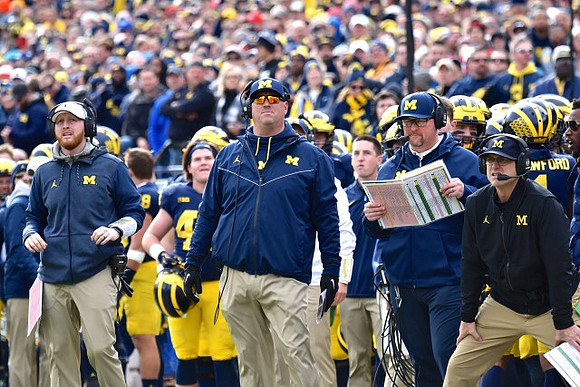 Jay Harbaugh, Greg Frey, Tim Drevno, and Jim Harbaugh