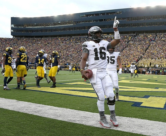 Lavert Hill (24), Tyree Kinnel (23), Josh Metellus (14), and Devin Bush (10)
