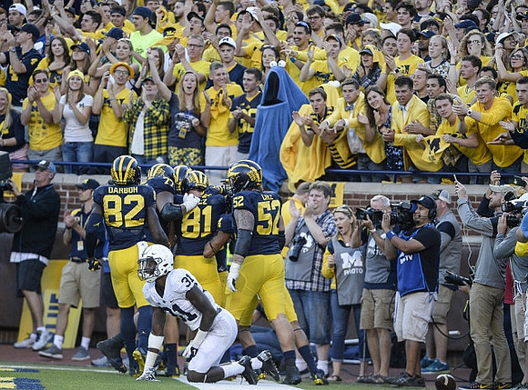 Amara Darboh (82), Grant Newsome (77), Michael Jocz (81), and Mason Cole (52)