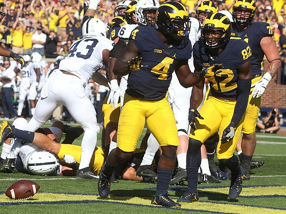 De'Veon Smith (4), Amara Darboh (82), and Ben Braden (71)