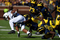 Dymonte Thomas (25), Jourdan Lewis (26), Maurice Hurst (73), Mike McCray (9), and Tyree Kinnel (23)