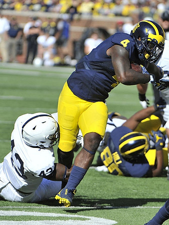 De'Veon Smith (4) and Khalid Hill (80)