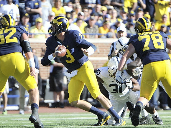Mason Cole (52), Wilton Speight (3), and Erik Magnuson (78)