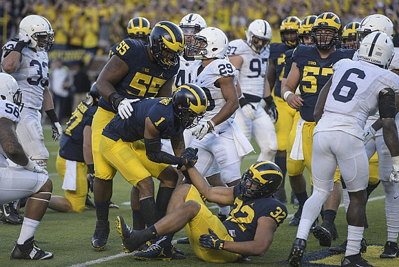 Grant Newsome (77), David Dawson (55), Kekoa Crawford (1), Ty Isaac (32), and Patrick Kugler (57)