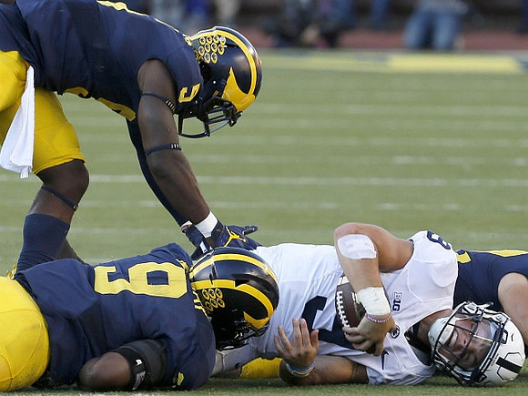 Mike McCray (9) and Jabrill Peppers (5)