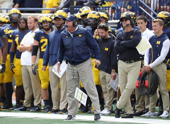 Don Brown and Jim Harbaugh