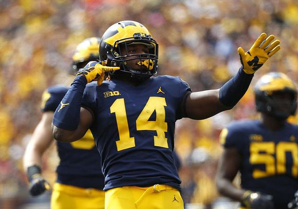 Josh Metellus (14) and Michael Dwumfour (50)