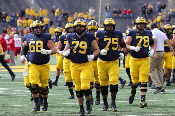 Andrew Vastardis (68), Greg Robinson (79), Jon Runyan Jr. (75), and Griffin Korican (78)