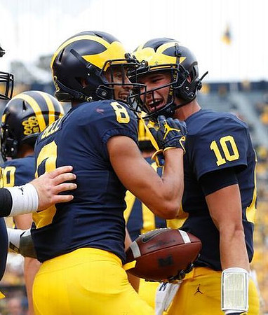 Ronnie Bell (8) and Dylan McCaffrey (10)