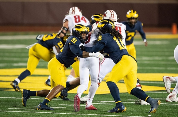 Michael Barrett (23), Taylor Upshaw (91), Luiji Vilain (18), and Makari Paige (7)