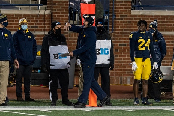 Jim Harbaugh and George Johnson (24)
