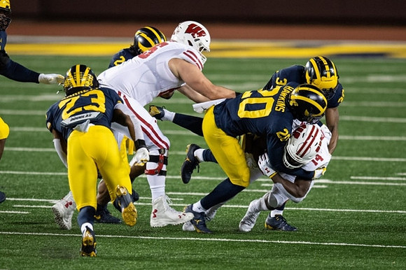 Michael Barrett (23), Brad Hawkins (20), and Daxton Hill (30)