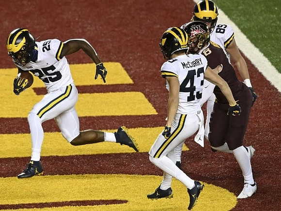 Hassan Haskins (25), Jake McCurry (43), and Carter Selzer (89)
