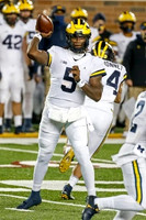 Joe Milton (5), Zach Charbonnet (24), and Blake Corum (2)