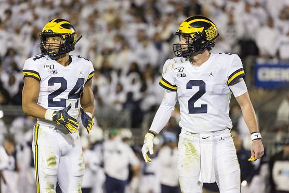 Zach Charbonnet (24) and Shea Patterson (2)