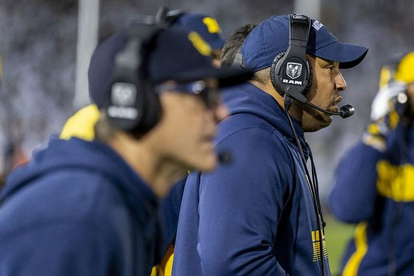 Jim Harbaugh and Josh Gattis