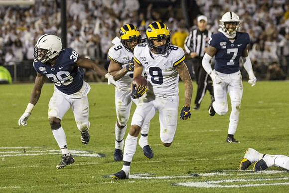 Donovan Peoples-Jones (9) and Ronnie Bell (8)