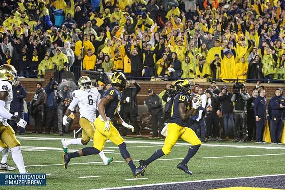 Cornelius Johnson (6) and Mike Sainristil (19)